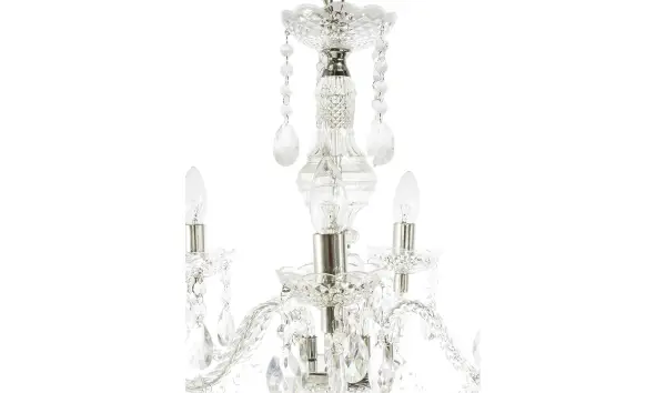 Lampara Techo Isabella 5 Brazos Transparente