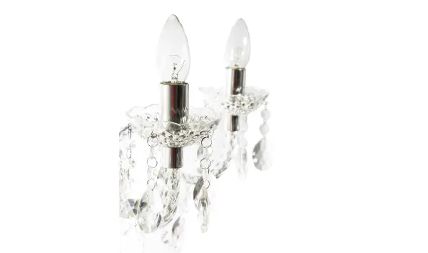 Lampara Techo Isabella 5 Brazos Transparente