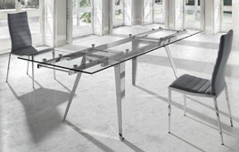 Mesa de comedor cristal extensible ngel Cerd Samson