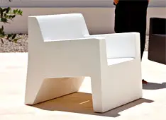 Butaca jardin JUT en blanco