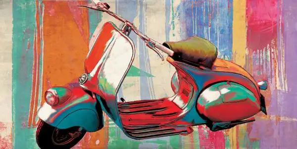 Cuadro canvas hommage vespa