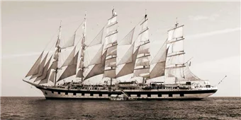Cuadro canvas sailing cruise ship under full sail Cuadro canvas sailing cruise ship under full sail
