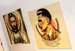 Lienzo impreso barberos hipster Lienzo impreso barberos hipster