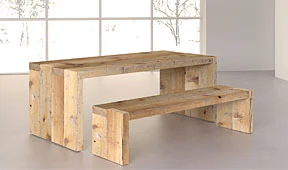 Mesa de comedor Denver de madera centenaria Mesa de comedor Denver de madera centenaria