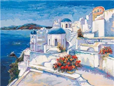 Cuadro canvas mykonos