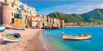 Cuadro canvas cefalu Cuadro canvas cefalu