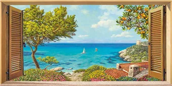 Cuadro canvas finestra sul mare Cuadro canvas finestra sul mare