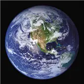 Cuadro canvas earth view from space north america