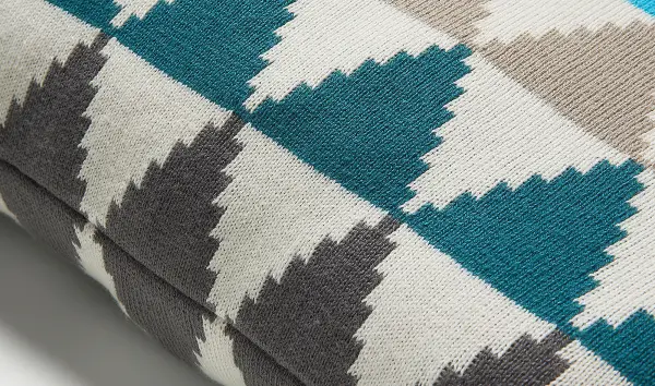 Cojín rectangular vintage multicolor