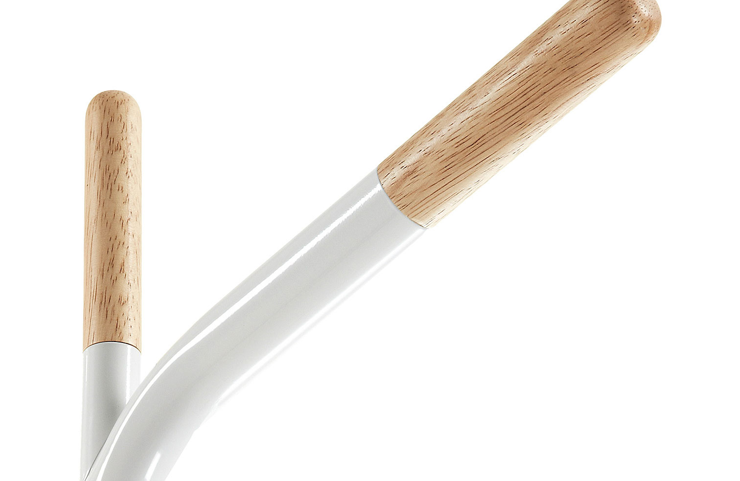 Perchero Nerb blanco y madera