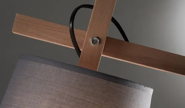 Lámpara de pie metal gris JOVIK