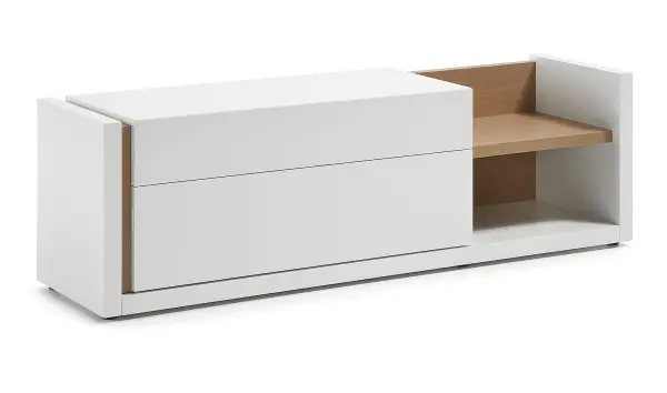 Mueble Tv lacado mate blanco puro