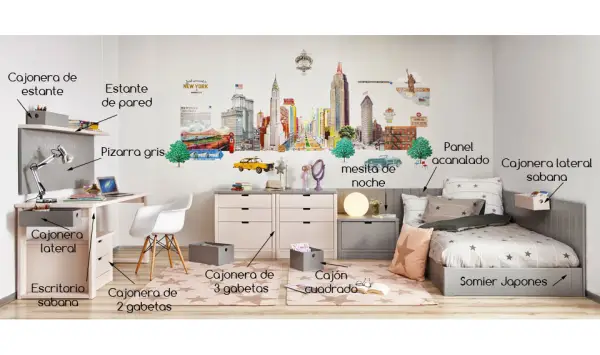Habitación Juvenil New York