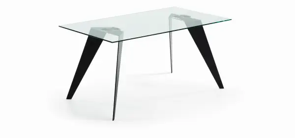 Mesa Koda con cristal transparente
