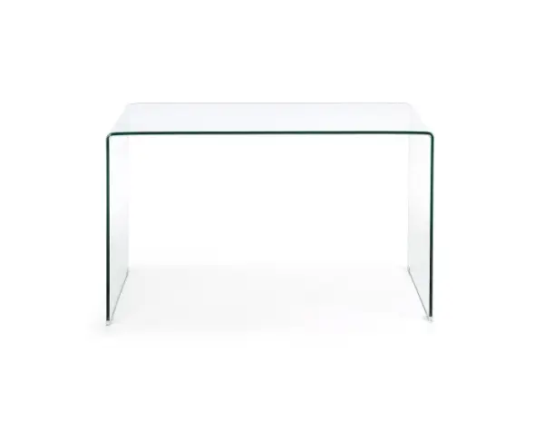 Mesa escritorio Burano cristal transparente