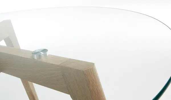 Mesa de centro de cristal Tailym