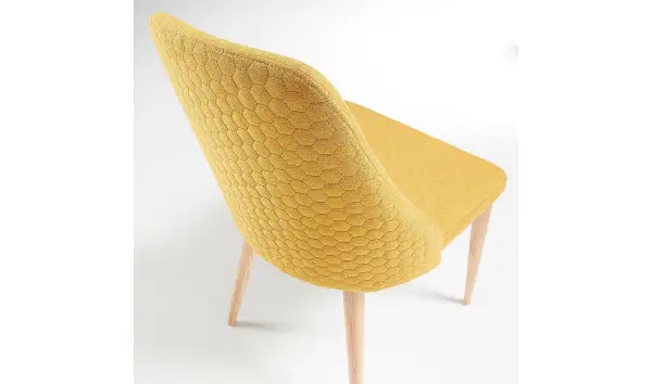 Silla mostaza nórdica Rosie