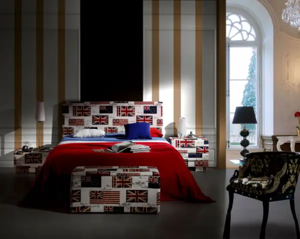 Dormitorio British Flags