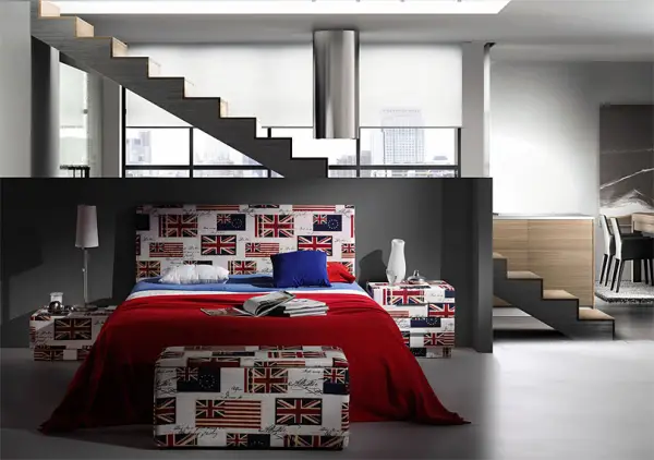 Dormitorio British Flags