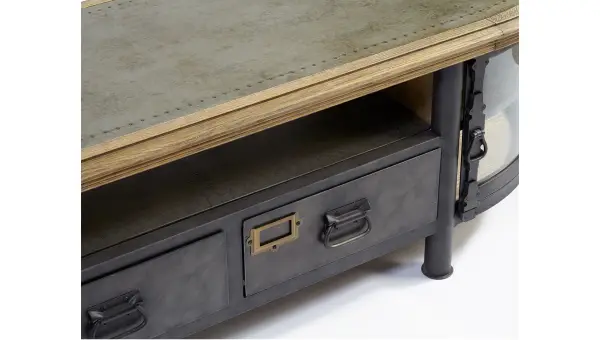 Mueble de tv industrial metal Wings