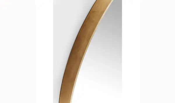 Espejo Curve redondo Brass