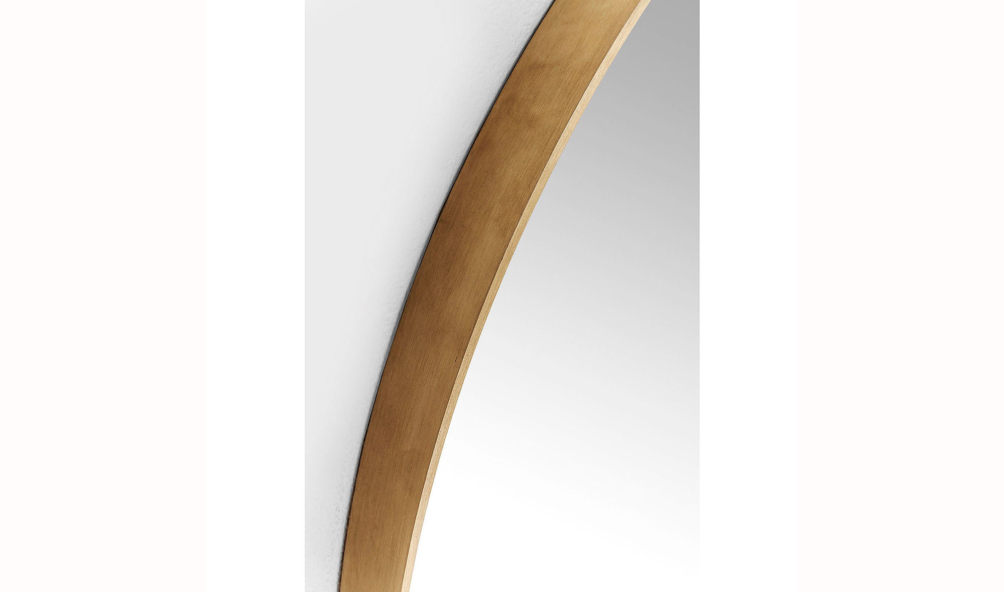 Espejo Curve redondo Brass