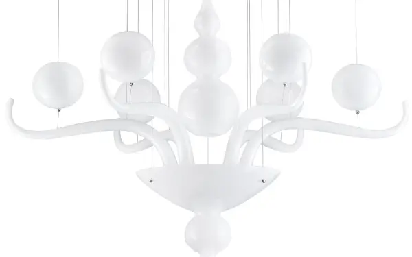 Lámpara de techo Spirito di Venezia blanca small