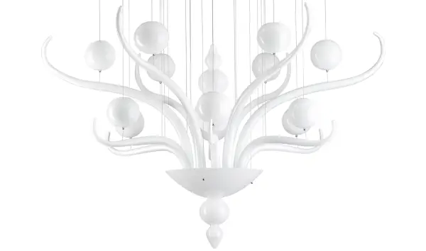 Lámpara de techo Spirito di Venezia blanca small big