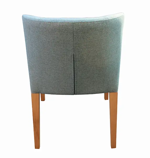 Silla retro tapizada verde