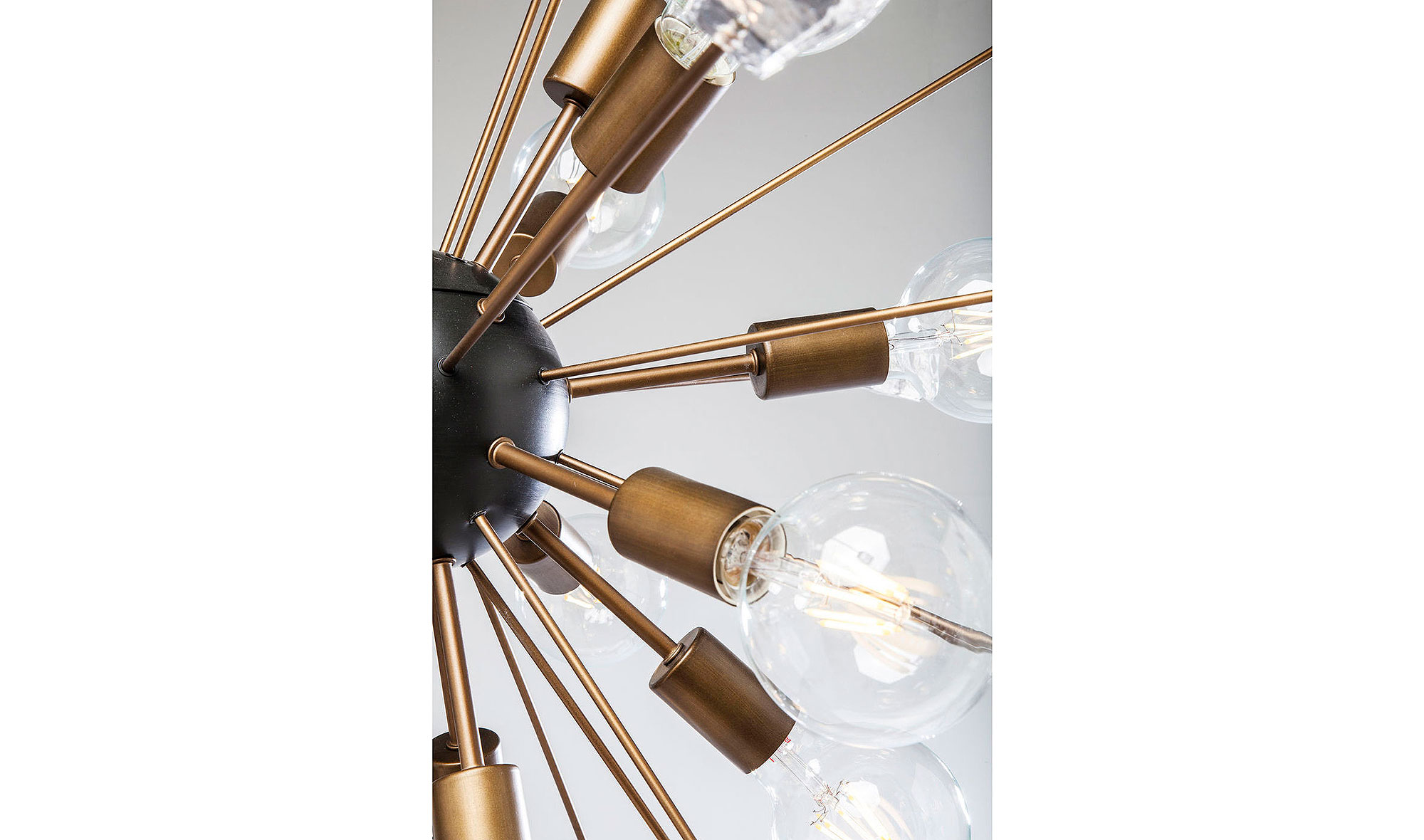 Lámpara de techo Crystal Bomb Brass