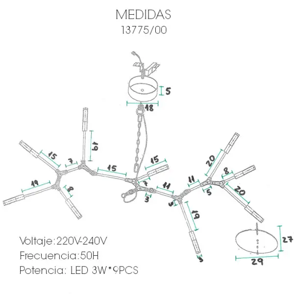 Lámpara de techo Ufo