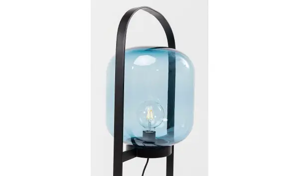 Lámpara pie Jupiter azul-negro