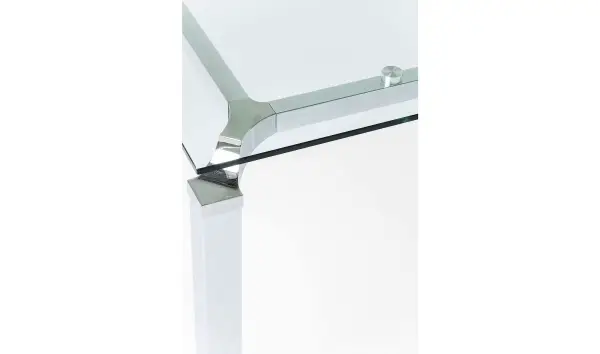 Mesa escritorio de cristal Lorenco cromo