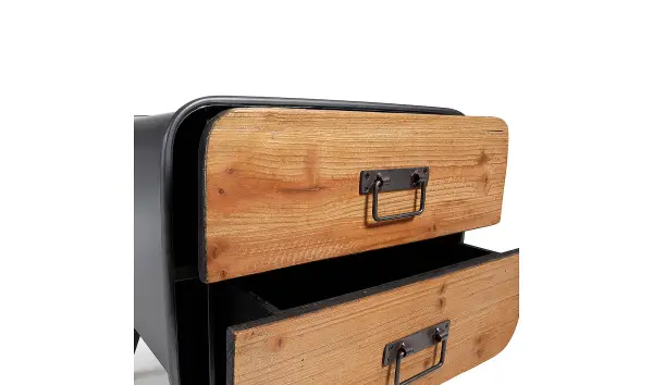 Mesa noche industrial Halie
