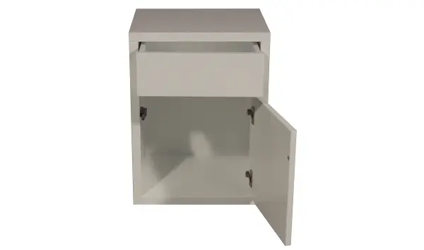 Mesa de noche 1 cajon 1 puerta Lig.Defectos