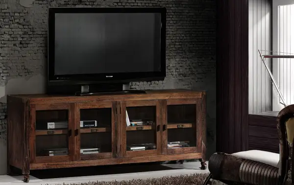 Mueble de Tv industrial 4 puertas