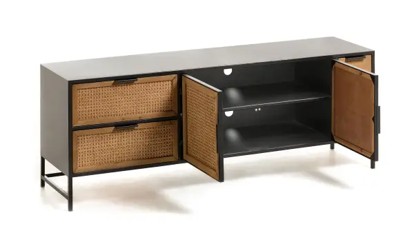 Mesa de televisión mimbre Kyoko
