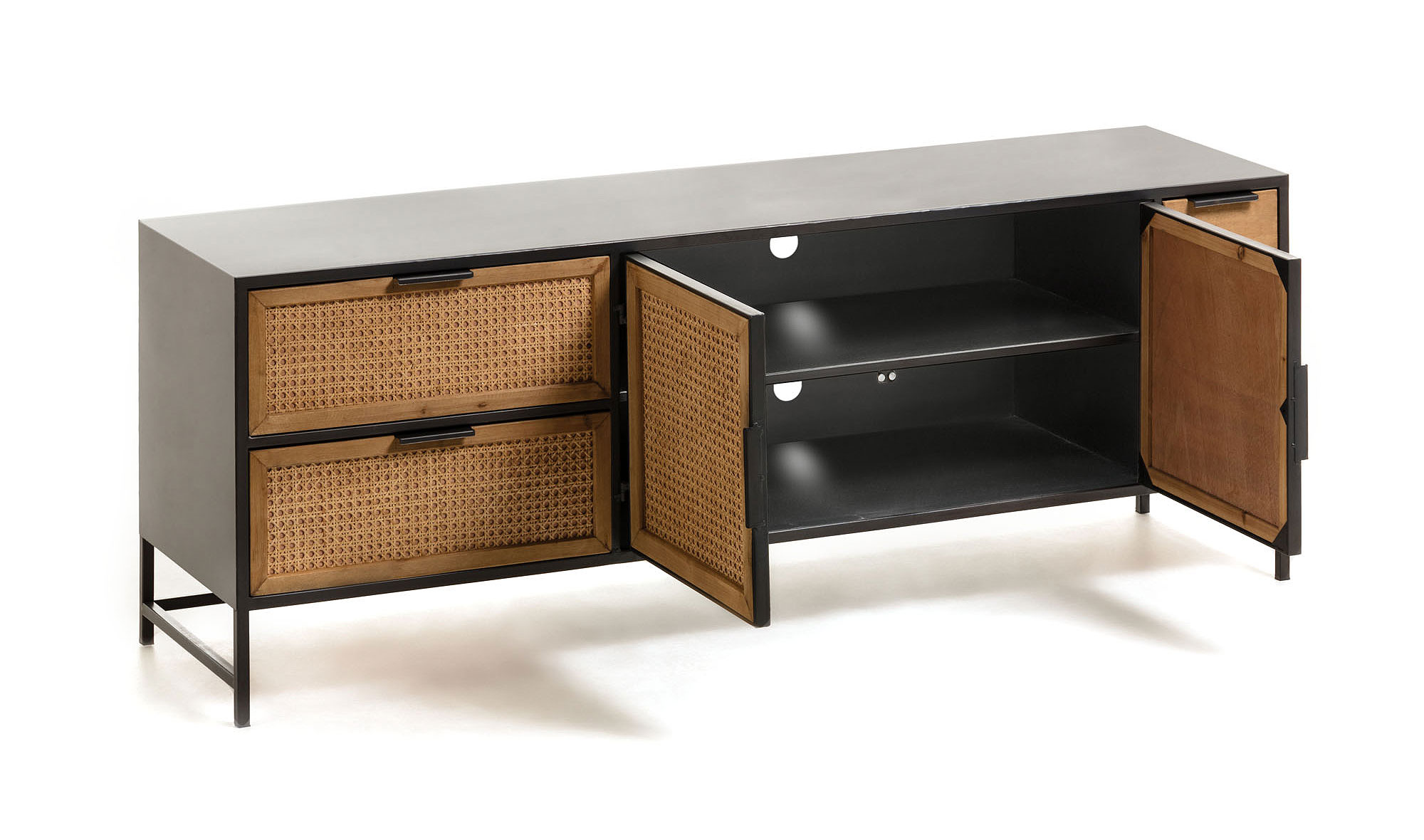 Mesa de televisión mimbre Kyoko