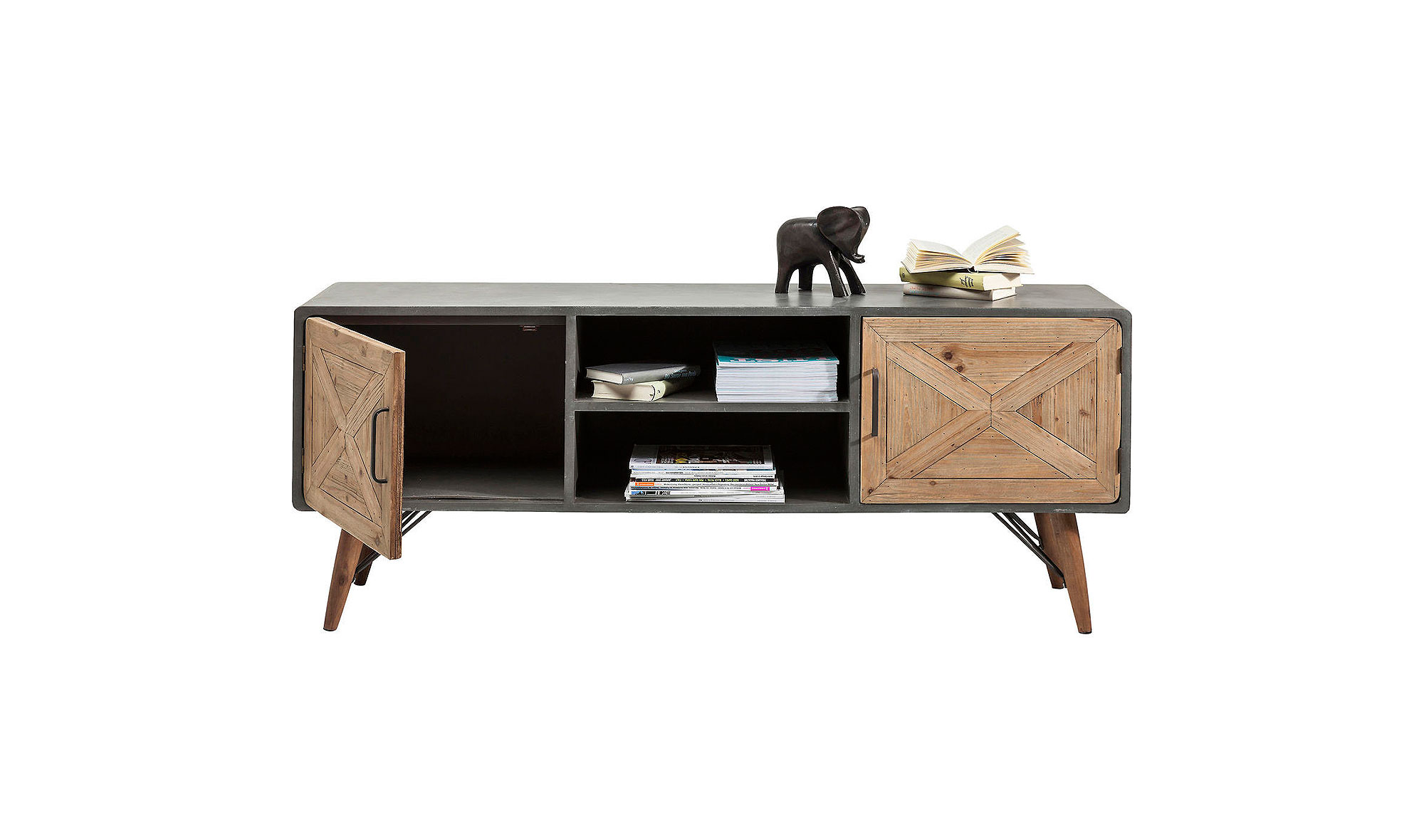 Mueble Tv vintage X Factory 2 puertas