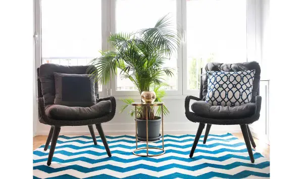 Alfombra Zig Zag Azul