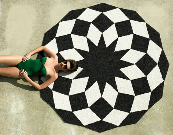 Alfombra de Jardín redonda Marquis