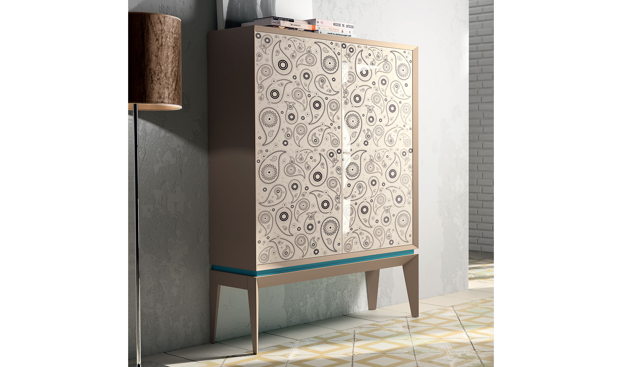 Aparador alto 2 puertas moderno triangle Paisley