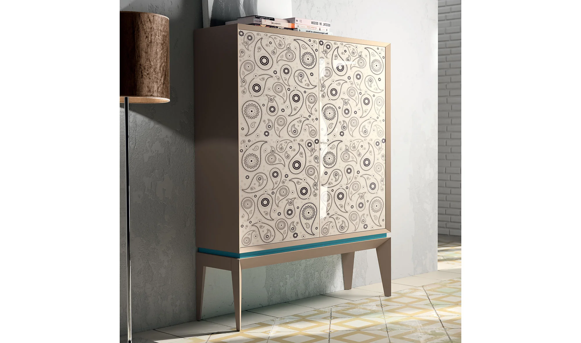 Aparador alto 2 puertas moderno triangle Paisley