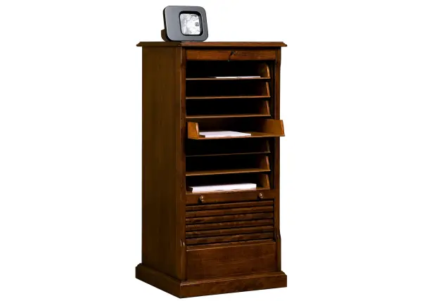Archivador de persiana con cajones y ruedas