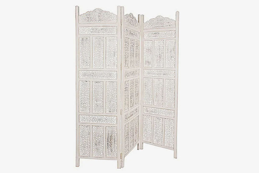 Biombo Vintage blanco Kartik