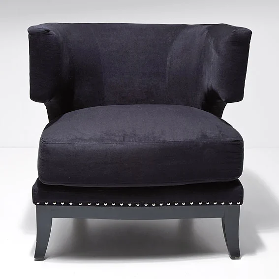 Butaca Vintage Negra Art Deco
