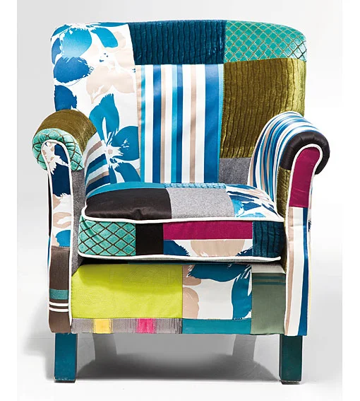Butaca Vintage Patchwork Stripes