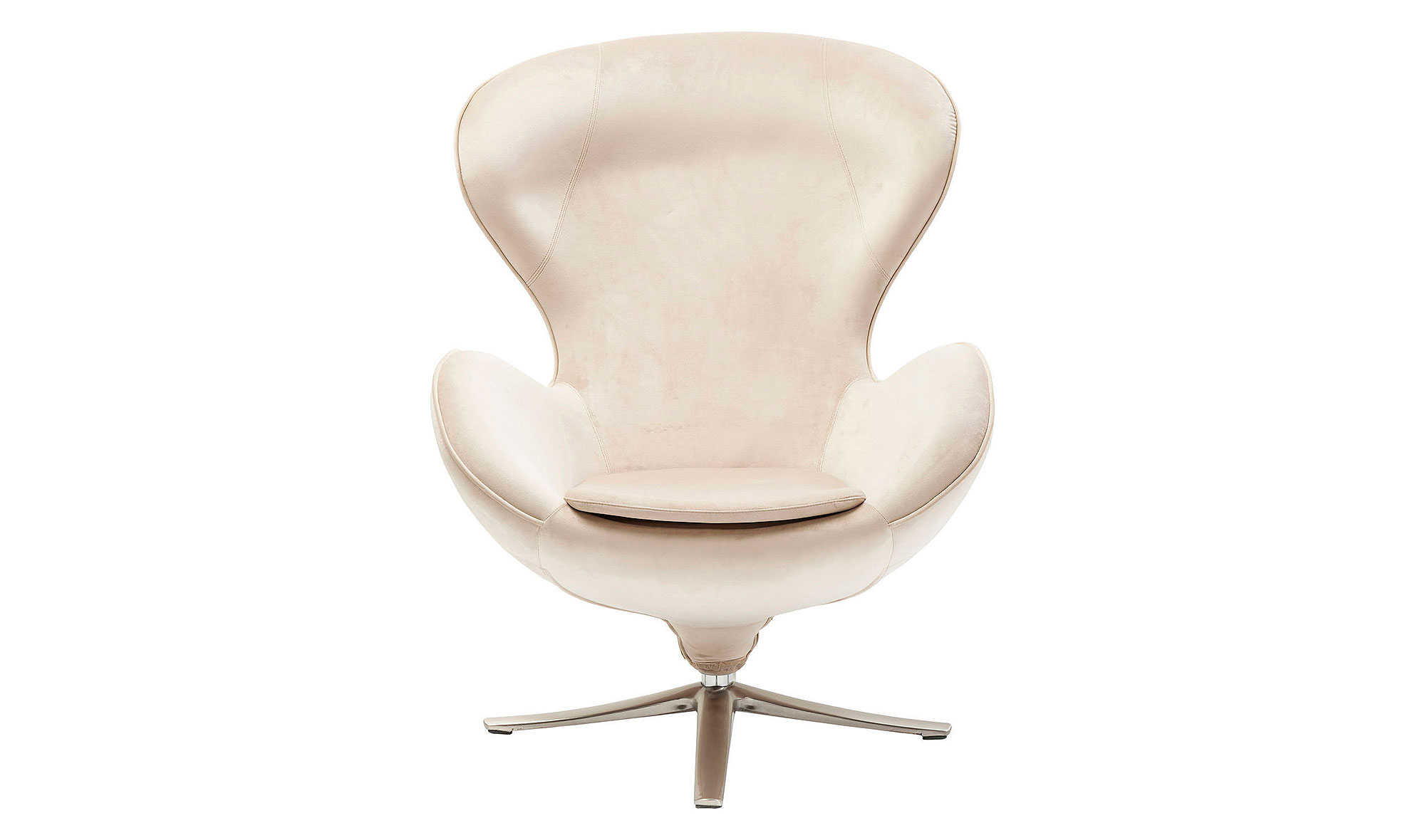 -Butaca giratoria vintage Lounge beige en Portobellostreet.es