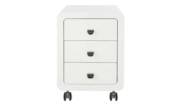 Cajonera ruedas White Club 3 cajones