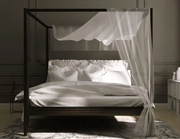 Cama con dosel Moderna Aida